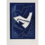 LINOCUT BY ALBERTO MAGNELLI 1970