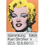 MARILYN POSTER OF ANDY WARHOL'S EXHIBITION IN DUSSELDORF 1968