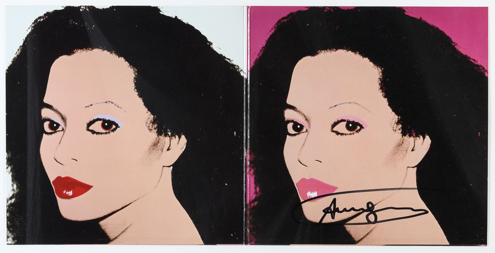 DIANA ROSS VINYL RECORD COVER BY ANDY WARHOL 1982