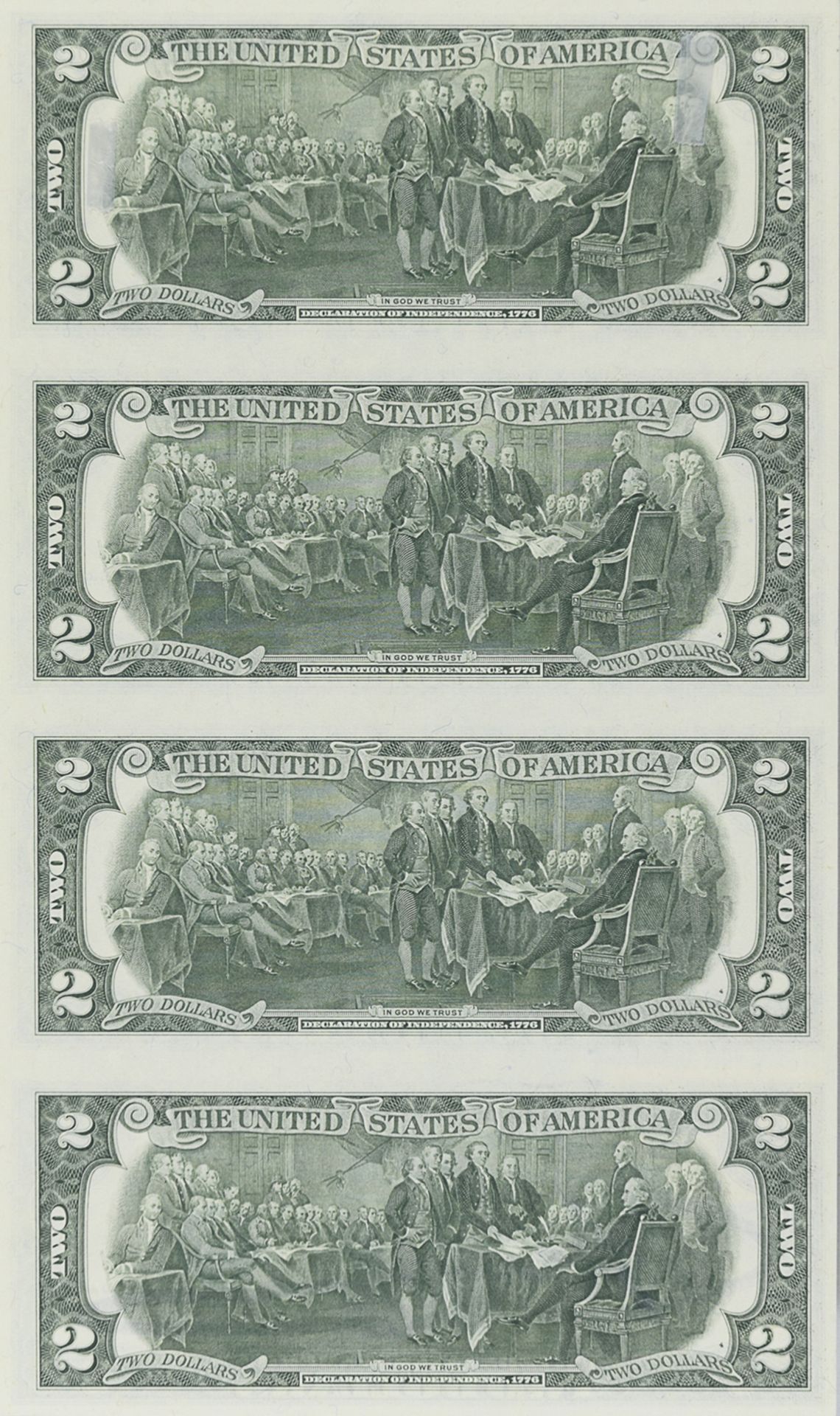 FOUR DOLLAR BANKNOTES BY ANDY WARHOL - Image 2 of 2