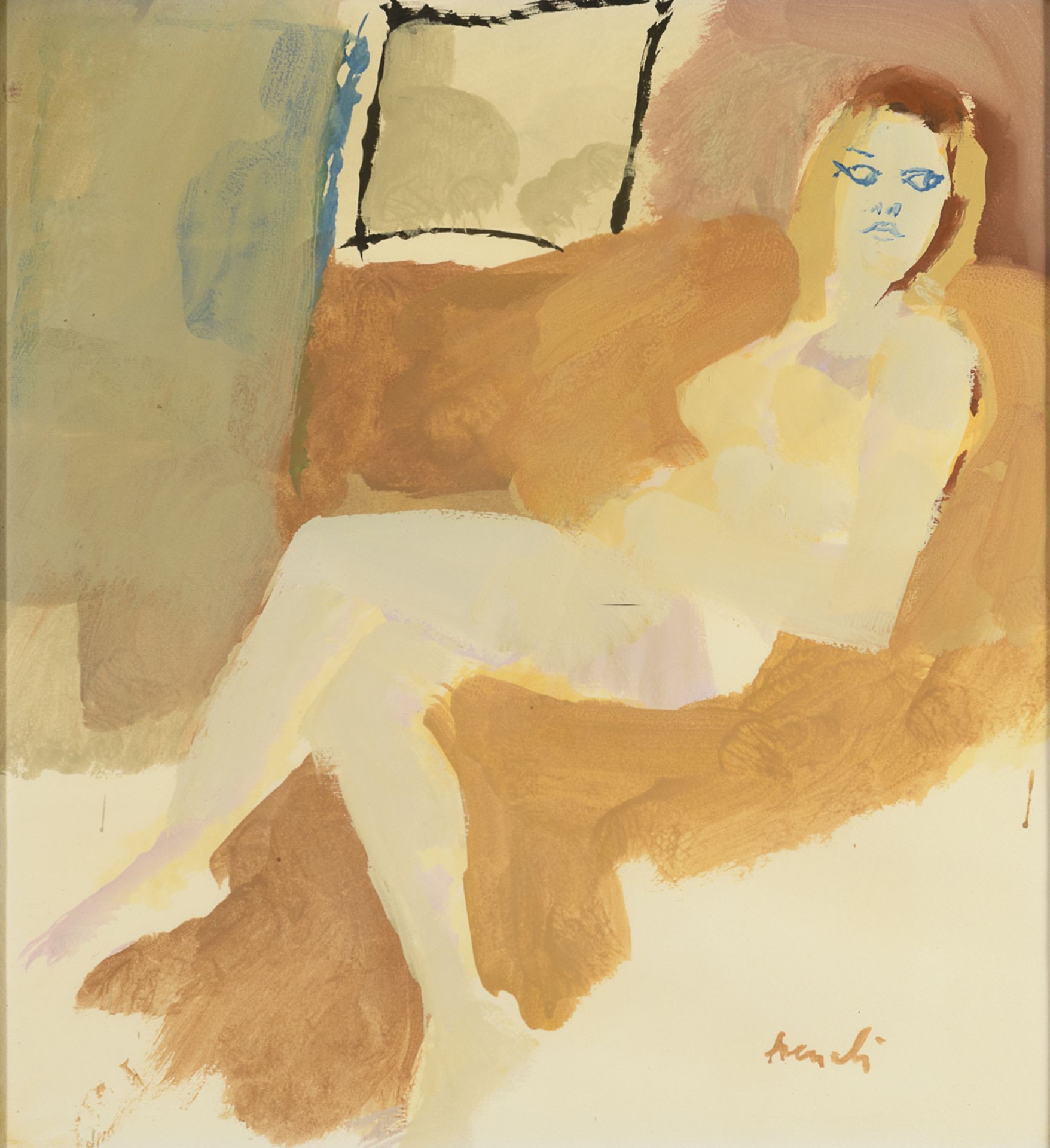 GOUACHE BY MARCELLO AVENALI 1960s