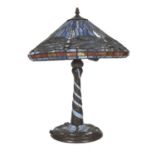 TIFFANY STYLE TABLE LAMP 1960s