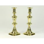 BRASS CANDLESTICKS.