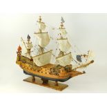 SHIP MODEL 'LA COURONNE'.