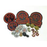 WWII AFS & NFS BADGES ETC.