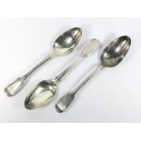 SILVER TABLESPOONS.