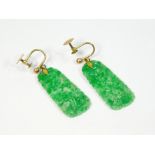 JADE EARRINGS.