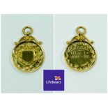 9ct. GOLD FOB.
