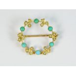 TURQUOISE BROOCH.