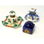 CERAMIC INKWELLS.