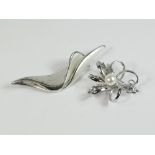 SILVER BROOCHES.