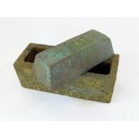 INGOT MOULD & INGOT.