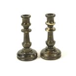 MARBLE CANDLESTICKS.