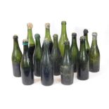 SALVAGED WINE BOTTLES.