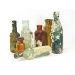 SALVAGED BOTTLES.