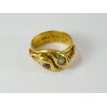 S.S. ORMUZ GOLD RING.