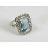 AQUAMARINE RING.