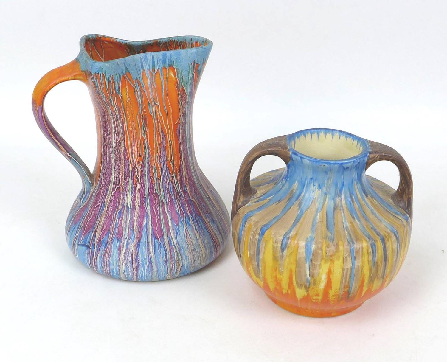 A group of vintage ceramics including a Wades pottery jug, 18.5cm high, a similar Wadeheath two - Image 7 of 8