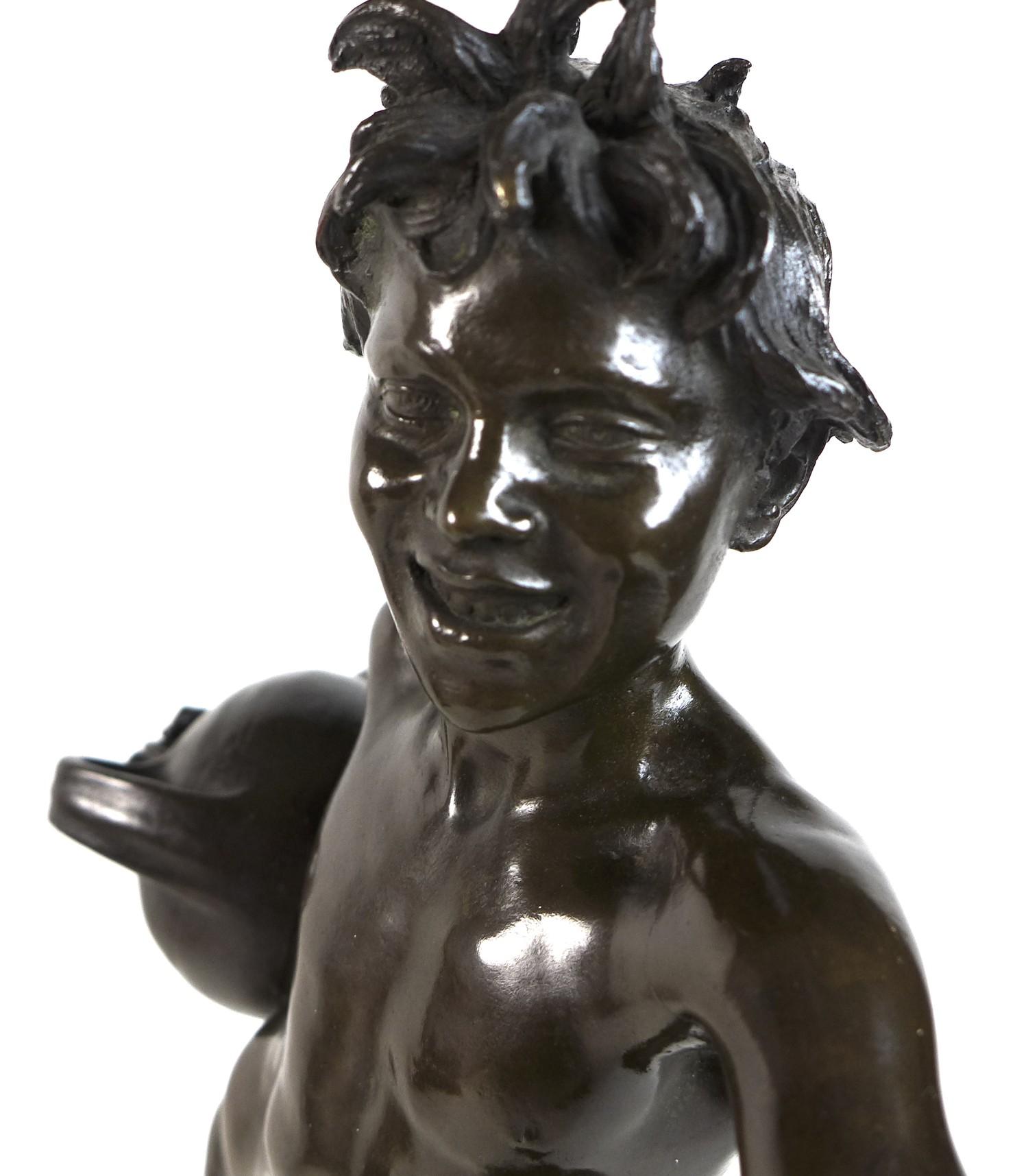 Vincenzo Gemito (Italian 1852-1929): 'L'Acquaiolo' (The Water Carrier), a bronze figural sculpture - Image 7 of 10