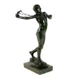 Sir William Reid Dick (British, 1878-1961): 'Slingboy' or 'The Catapult', a bronze figural
