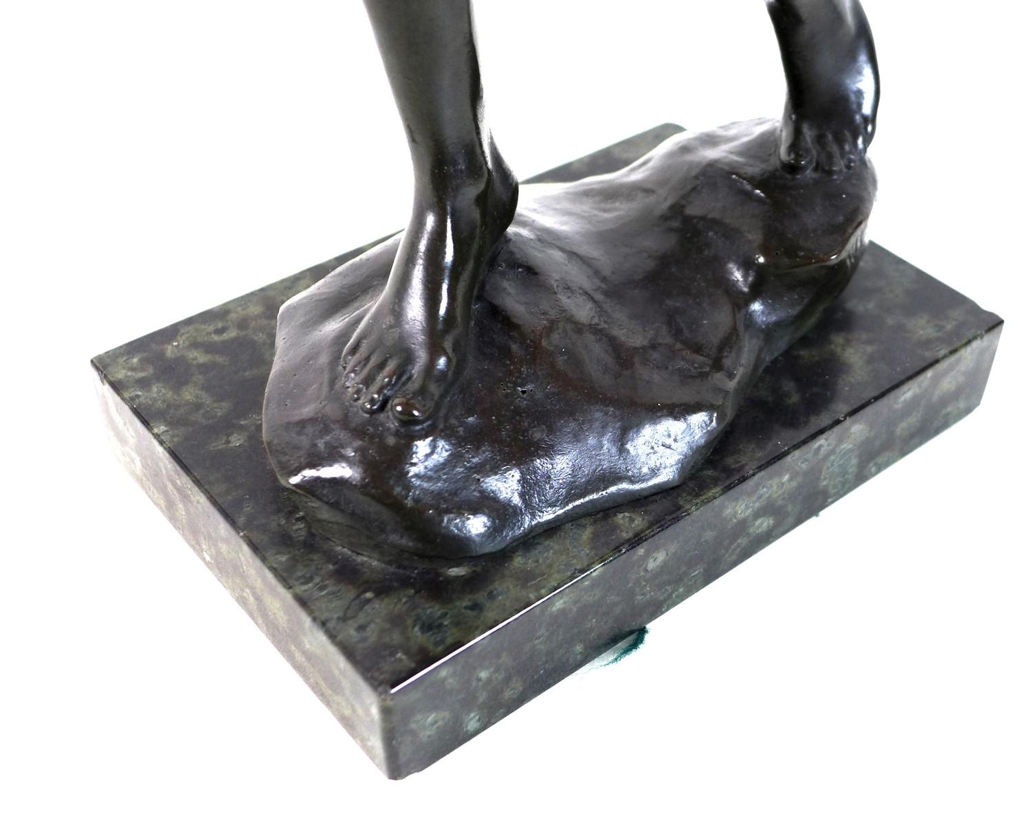 Sir William Reid Dick (British, 1878-1961): 'Slingboy' or 'The Catapult', a bronze figural - Image 10 of 14