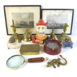 A group of collectables, comprising a Princess Mary Imperium Britannicum, brass 1914 Christmas