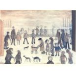 After Laurence Stephen Lowry (British, 1887-1976): 'The Park', limited edition print, 234/850, blind
