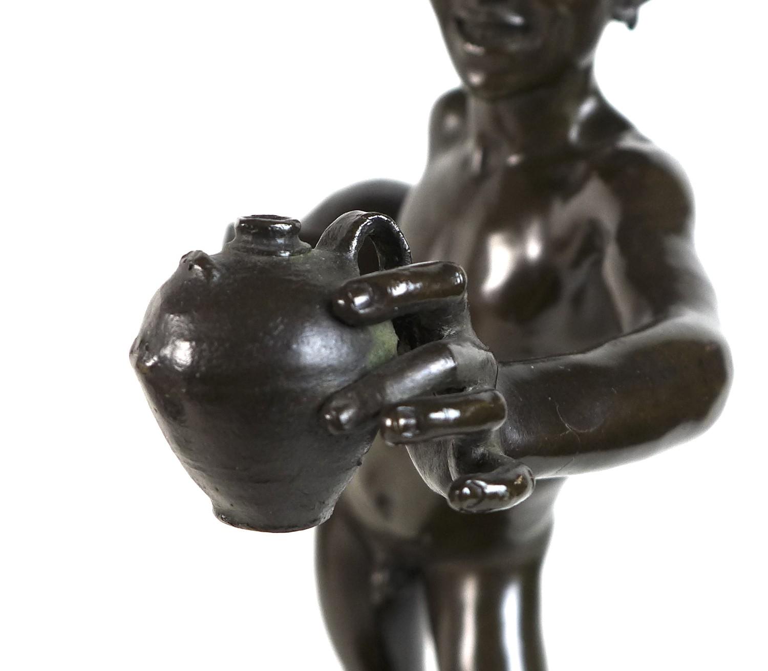 Vincenzo Gemito (Italian 1852-1929): 'L'Acquaiolo' (The Water Carrier), a bronze figural sculpture - Image 6 of 10