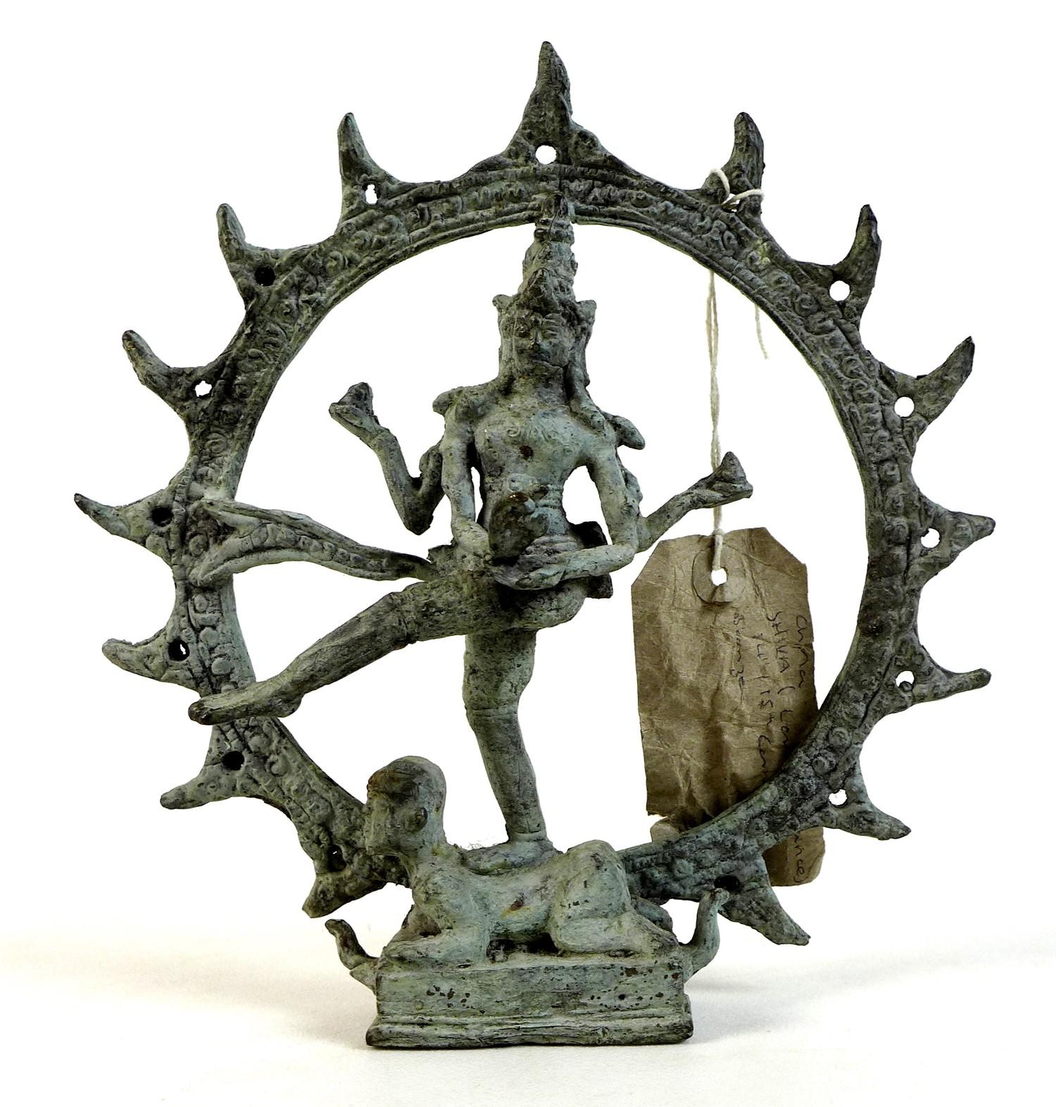 An Indian bronze figure of Shiva Natraja dancing on top of prone figure of Apasmarapurusa or the - Image 3 of 5