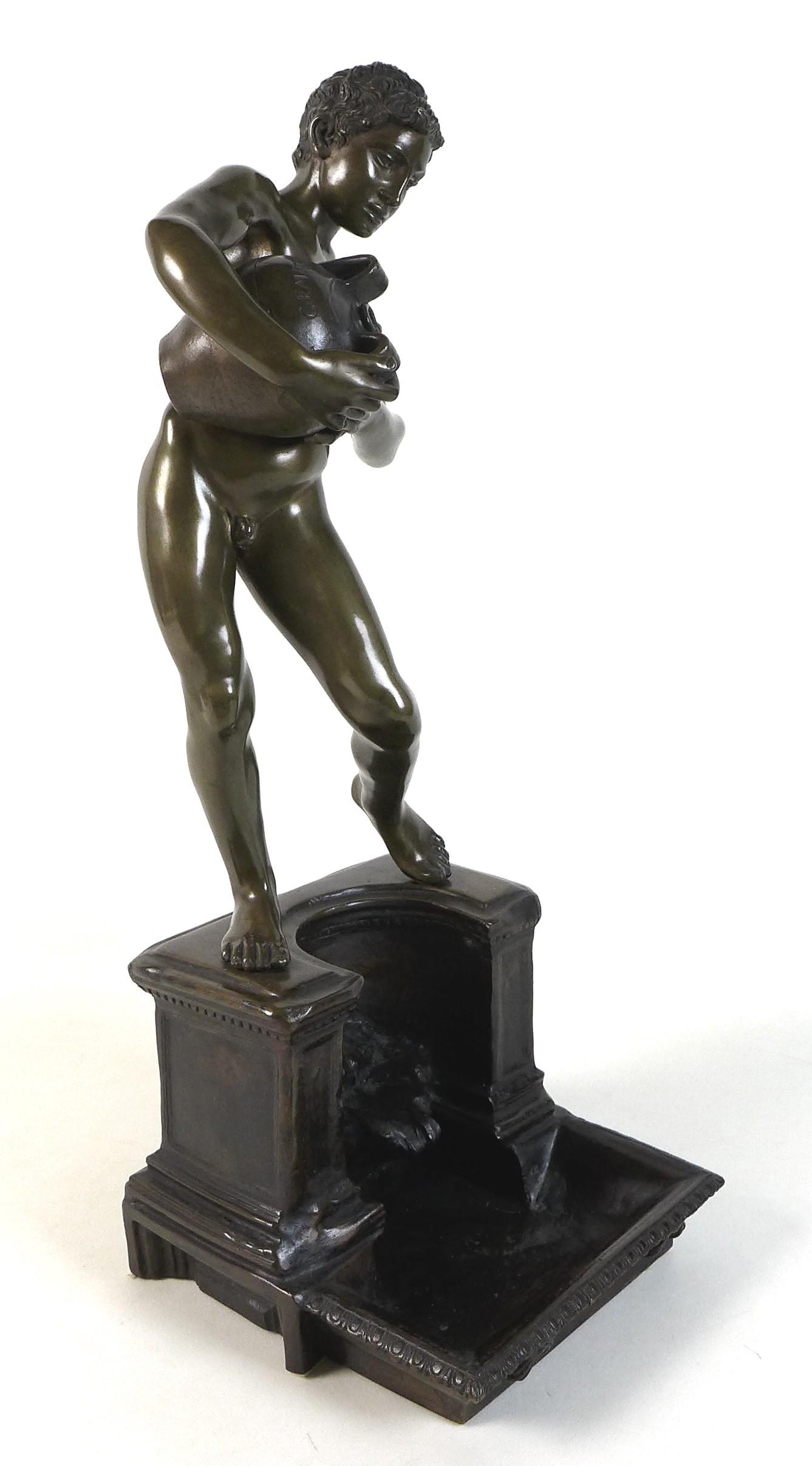 Vincenzio Gemito (Italian 1852-1929): 'L'Acquaiolo' (The Water Carrier), a bronze figural - Image 2 of 7