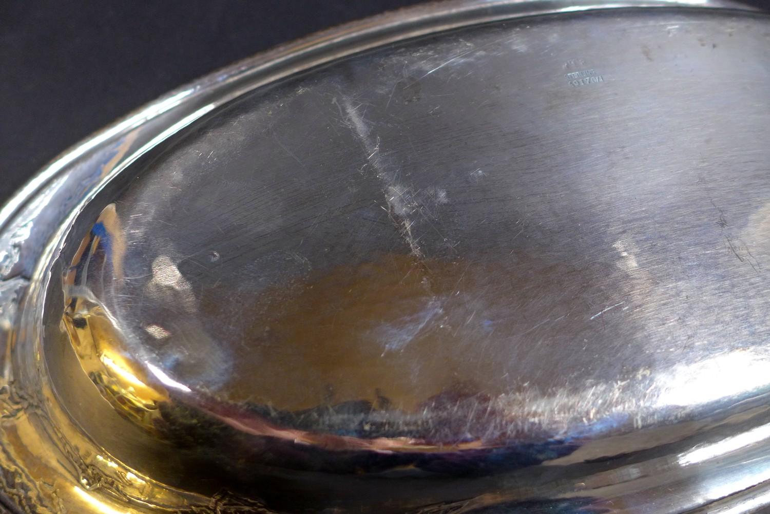 An American sterling silver bread dish, by Gorham Manufacturing Company, early 20th century, the - Image 6 of 8