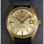A Longines Five Star Admiral Automatic gentleman's wristwatch, circa 1970, gold plated and steel
