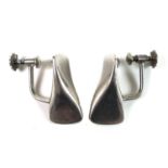 A pair of silver Georg Jensen earrings, circa 1970, 'Butterfly' design, model A116, French screw