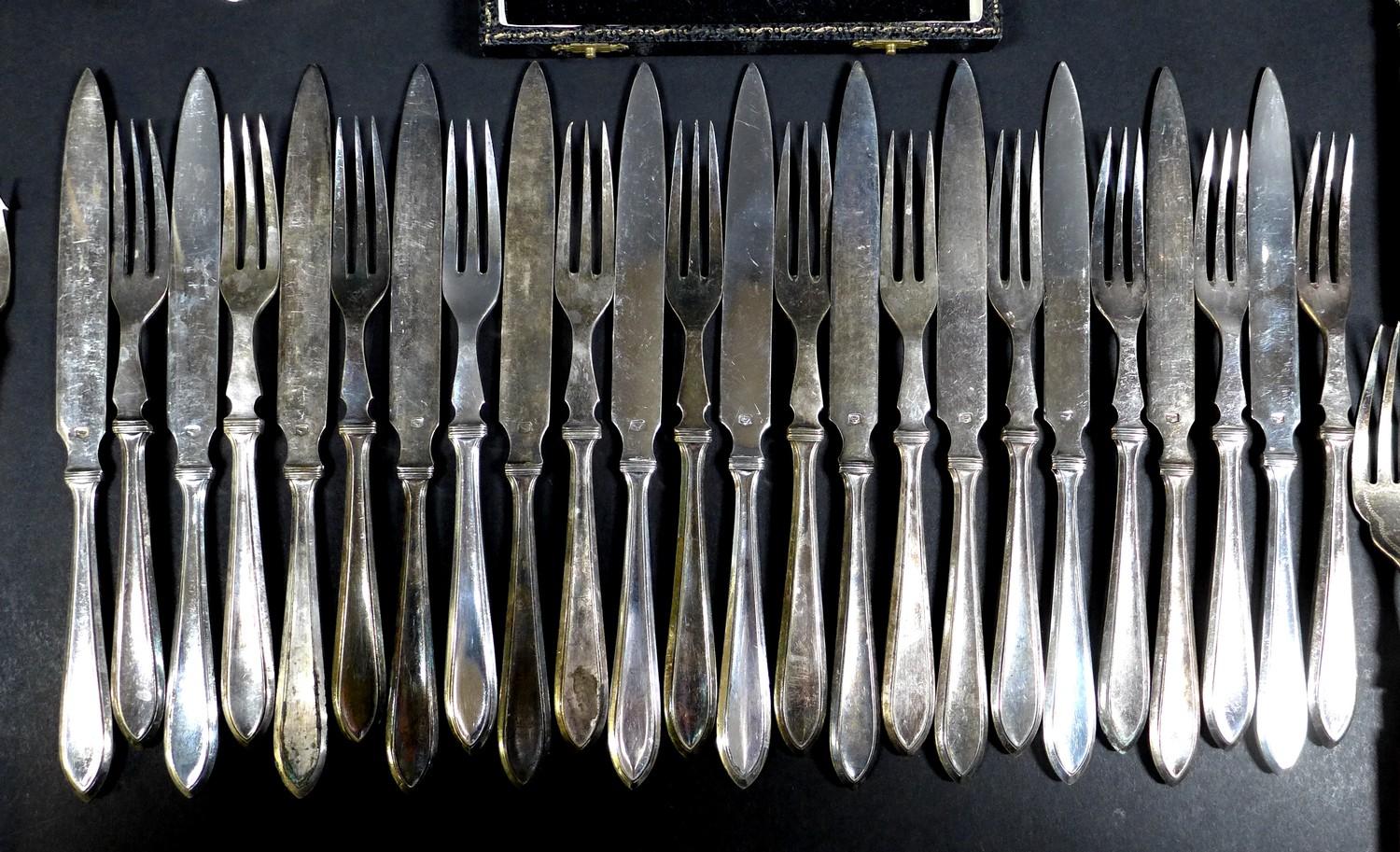 A collection of Roberts & Belk flatware and other silver plated items, including a twelve place - Image 2 of 4