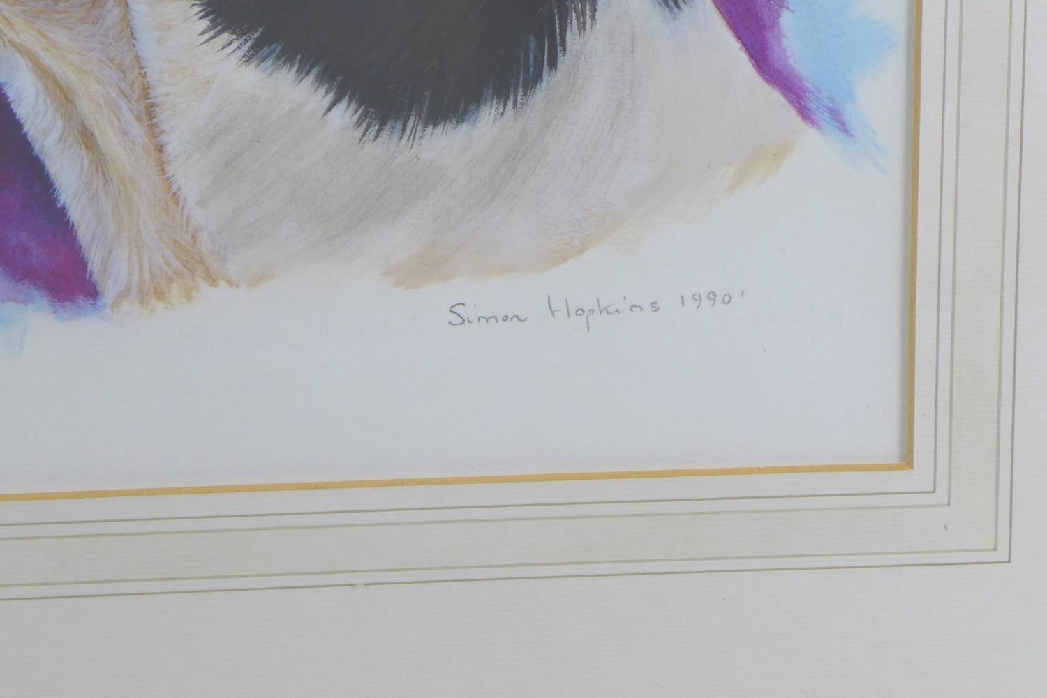 Simon Hopkins (British, 20th century): portrait of a hound, watercolour, signed and dated '1990', 36 - Image 3 of 10