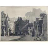 Leonard Russell Squirrell (British, 1873-1979): 'Morning in Durham', aquatint, signed in pencil