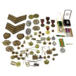 A group of medals and militaria pertaining to Warrant officer Cl 1, A. W. R. Robins, Royal Army