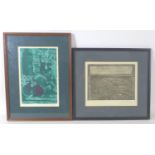 After L. Bird (British, late 20th century): six abstract prints, including two limited edition