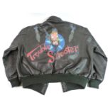 A USAF Type A-2 Bomber Jacket for B1 bomber 384th squadron, 'Trouble Shooter', Notes: This jacket is