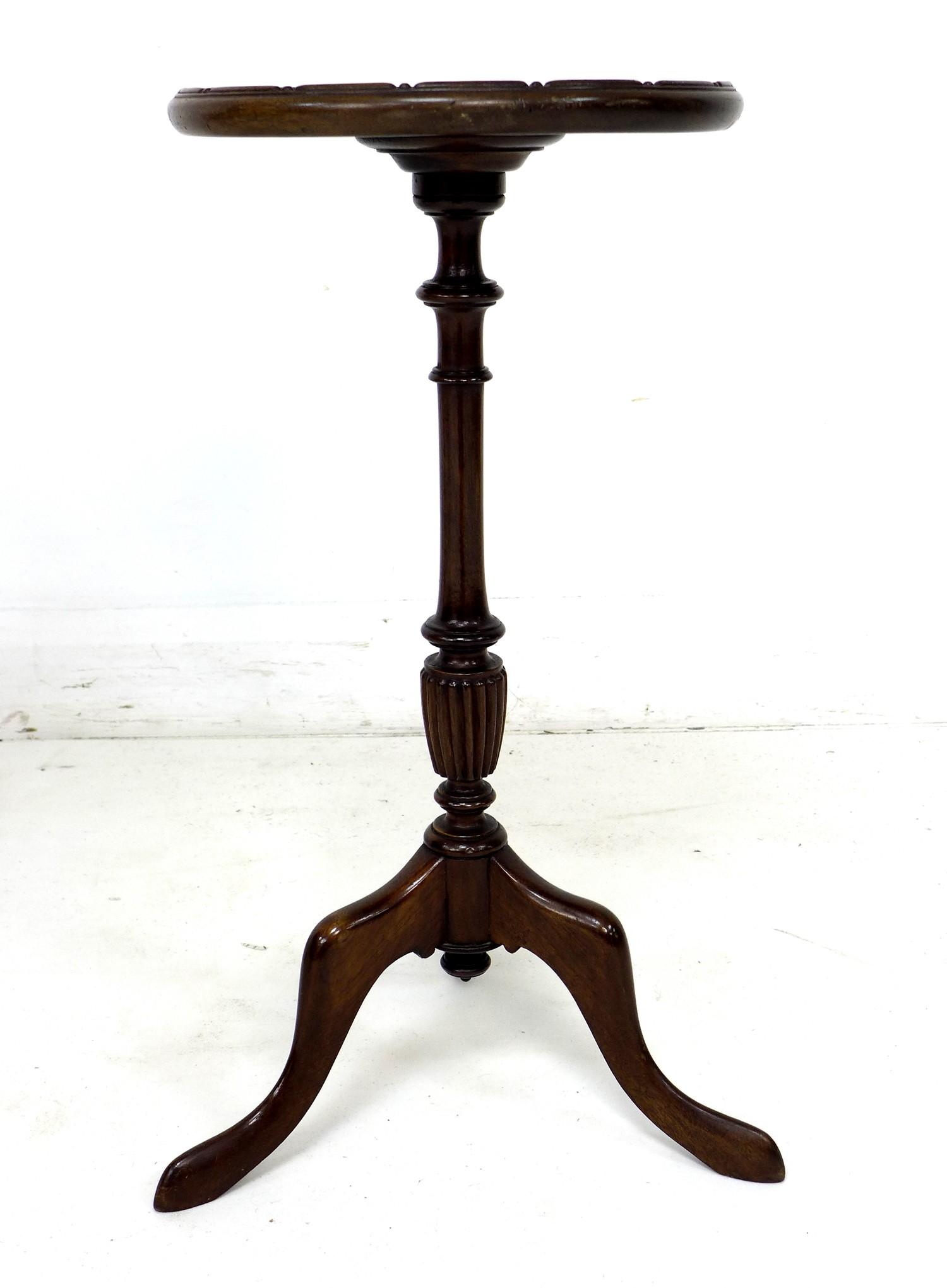 Two Edwardian mahogany occasional tables, comprising a circular form coffee table with ball and claw - Image 4 of 7