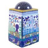 An Esben Hanefelt Kristensen for Royal Copenhagen tower jar (vase and cover), the tapered slab