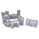 A Barszo hand painted moulded foam resin Castle Playset, comprising a full castle with detachable