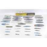 Forty Tri-ang Minic and other die-cast model ships, including M707 SS France with box, together with
