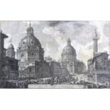 A group of four 18th century architectural engravings, comprising ?Veduta delle due Chiese, l?una