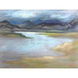 Donald Bosher (British, 1912-1977): a mountainous landscape with lake (possibly Ireland), signed