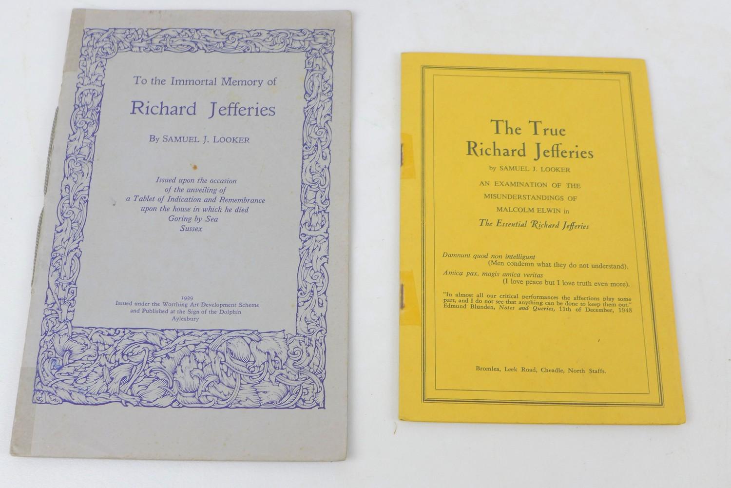 A collection of books and ephemera relating to Richard Jefferies and naturalism, including a page - Image 6 of 6