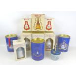 Ten Bells Whisky decanters including Royal commemorative bottles, all with either original boxes