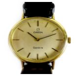 A vintage Omega Geneve steel and gold plated gentleman's wristwatch, circa 1970s, ref. 511.417,