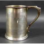 A George V silver 1 pint tankard