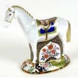 A Royal Crown Derby paperweight, modelled as ?Race Horse?, limited edition 399/1500 specially